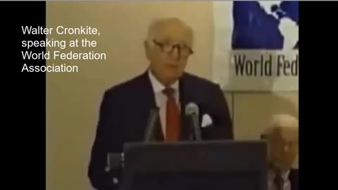 Walter Cronkite Speaking at the World Federation Association