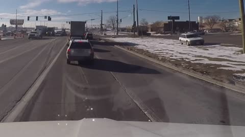 Driver not paying any attention