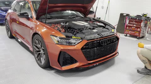 2021 Audi Aventurinorange Mica - PPF progress