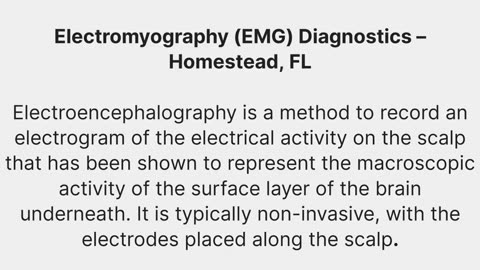 Ultimate Diagnostic Center : EMG in Homestead, FL | 33033