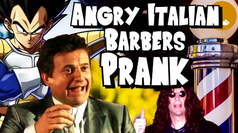 Vegeta and Joe Pesci Call Angry Italian Barbers - Prank Call