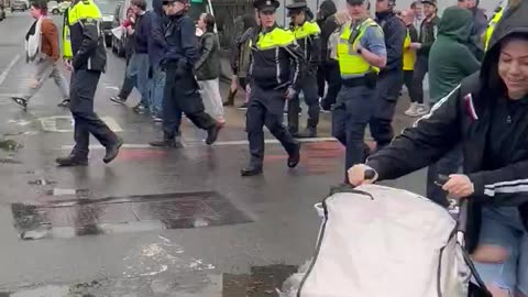 The far left have been ran out of Dundalk with a Gardai escort.