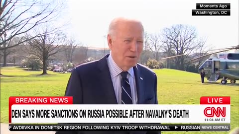 CNN Reporter Asks Biden If Republicans Should Be Blamed For Navalny's Death