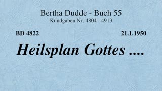 BD 4822 - HEILSPLAN GOTTES ....