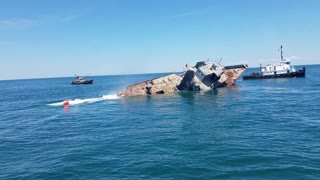 Historic Ship Sinks onto Artificial Reef