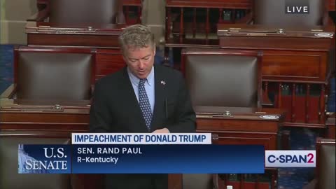 Rand Paul UNLOADS On Dems Over Their Impeachment Hypocrisy