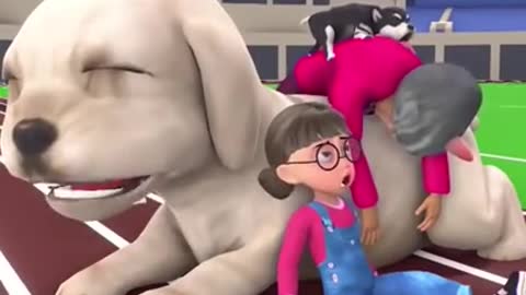 🍖 Giant Dog vs 🦴 Tiny Dog | Scary Teacher 3D Funny Game