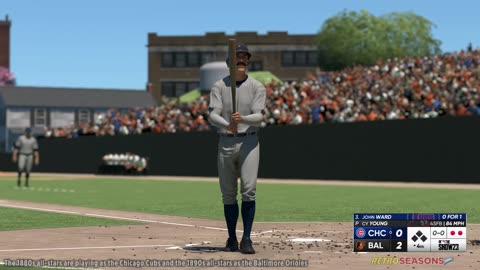 19th Century Baseball All Star Game - 1880s vs 1890s - Cy Young (sim)