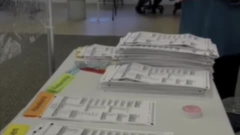 The third video was taken at a table where the ballots from Central Lake Twp.