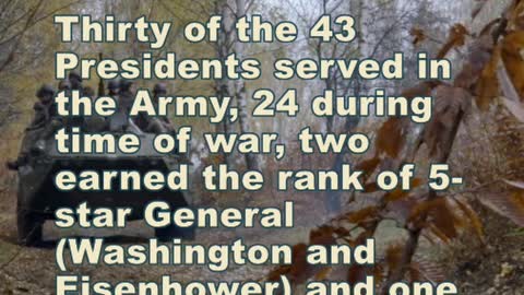 43 US Presidents Served In The US Army, 24 Of Them During Time Of War