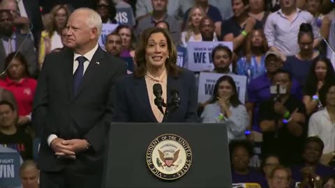 KAMALA: "I launched my campaign for the presidency of the United States a mere two weeks ago