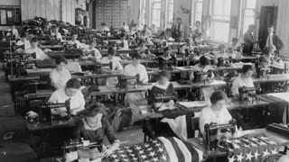 World War One Women Flag Makers & Harding's 1920 Presidential Run