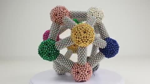 Molecular Icosahedron made of Magnetic BallsI Magnetic Games