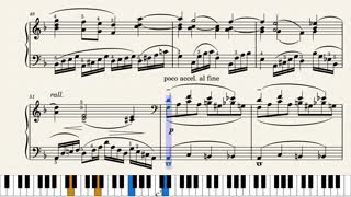 Rachmaninoff - Piano Concerto No 3 (Theme 1st Mov.) easy piano solo arr.