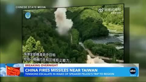 China fires missiles near Taiwan following Pelosi visit(1)