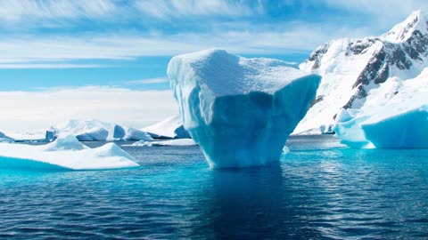 Iceberg in Atlantic Ocean Sound.