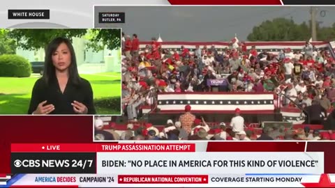 Biden receiving security briefing on Trump rally shooting CBS News
