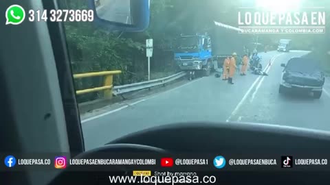 Aparatoso accidente deja un motociclista sin vida en la vía La Esperanza El Playón