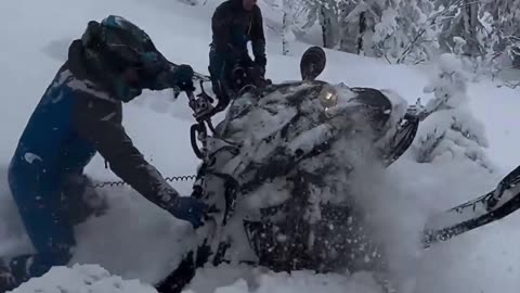 When the Snow Is Too Deep for a Snowmobile