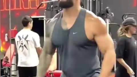 Roman reigns in gym