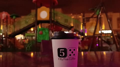 Coffee time with children's fun | 4K Video