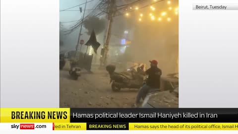 BREAKING: Hamas political leader Ismail Haniyeh killed in Iran