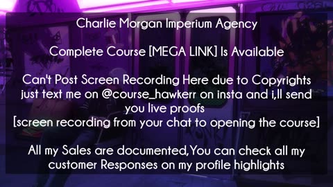 [25$]Charlie Morgan Imperium Agency Course Download - Charlie Morgan Course