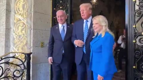 Netanyahu arrives at Mar-a-Lago