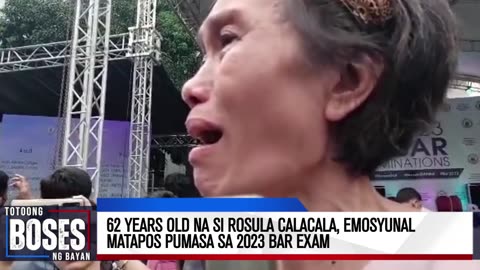 PANOORIN | 62 years old na si Rosula Calacala, emosyunal matapos pumasa sa 2023 Bar Exam.