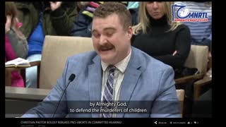 Pastor before a Minnesota committee on abortion