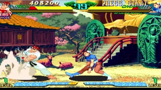 Ryu + Cyclops vs Chun li + Wolverine