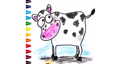 How to draw Funny Animals: a Cow