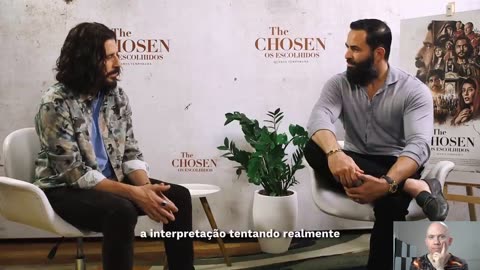 Jonathan Roumie in Brazil is interviewed by Wendell Carvalho, brazilian personality