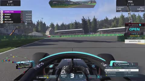 F1 2021 - Championship Round 12 Spa-Francorchamps Mercedes F1 W12 Hamilton