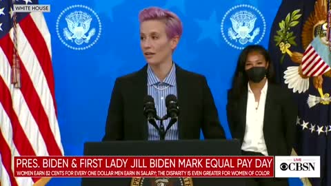 U.S. Women's Soccer Star Whines At WH Event, Says She Should Be Paid Same As Men