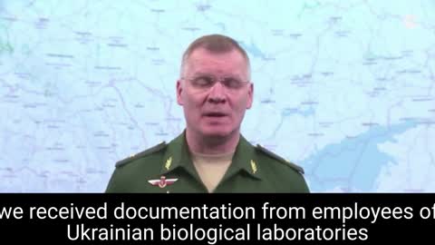 Russian Ministry of Defense Accuses Ukraine of Covering Up U.S.-Funded Biolabs Research