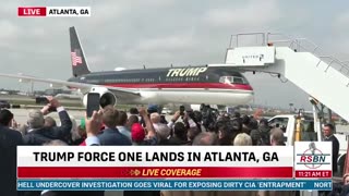 RSBN-WATCH President Trump arrives in Atlanta, Georgia aboard Trump Force One