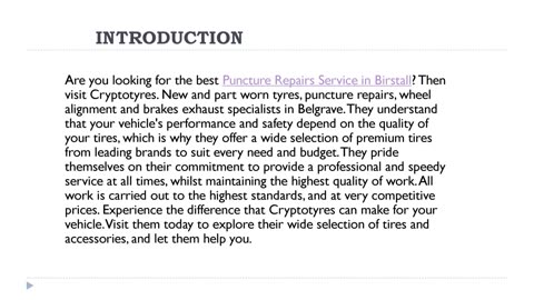 Best Puncture Repairs Service in Birstall