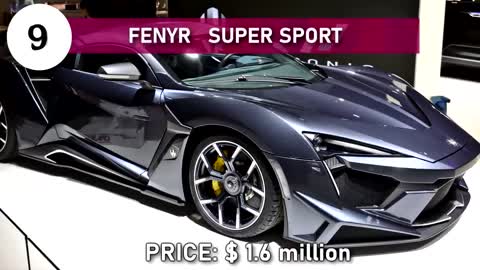 Top 10 Most Expensive Cars In The World to have and is fantastic to drive