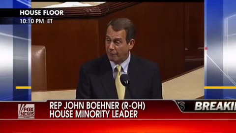 2010, Boehner- 'Shame on Us' (10.17 ,))