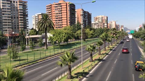 Avenue President Kennedy in santiago, chile