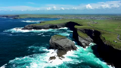 Kilkee Cliffs Ireland - Drone Views