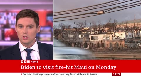 US President Biden to visit fire-hit Maui on Monday