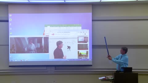 Math Professor Fixes Projector Screen (April Fools Prank)