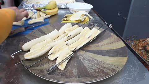 Grilled Banana Crepes Recipe