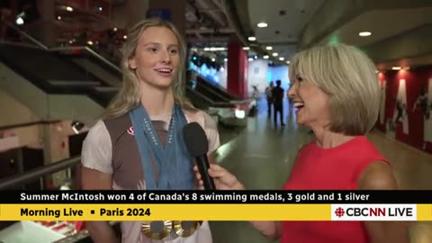 Summer McIntosh wins 4 of Canada's 8 swimming medals