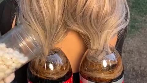 What the Diet Coke and Mentos does to the HAIR