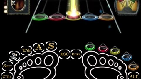 Guitar Hero II 👣 Clone Hero 👣Foot Exercise 👣 足部运动 👣 발 운동 👣 упражнение на ногу 👣 (11)