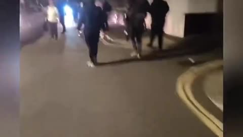 Antifa being hunted down in Plymouth