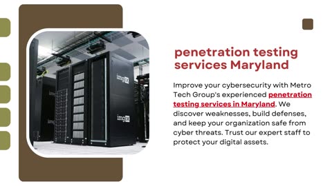 penetration testing services Maryland